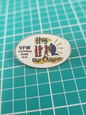 Vtg 1996 VFW National Home Gold Tone Lapel Pin picture