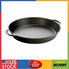 Lodge 17 Inch Cast Iron Dual Handle Pan Pre-Seasoned Skillet picture