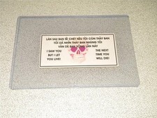NVA / VIETCONG VIETNAM WAR ORIGINAL  AUTHENTIC TRAIL DEATH CARD  1 DAY SHIPPING picture