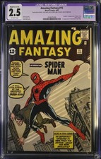 1962 Marvel Comics Amazing Fantasy 15 CGC 2.5. 1st Appearance of Spider-Man picture