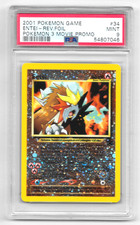 Entei 2001 Pokemon 3 Movie Promo #34 Reverse Foil PSA 9 picture