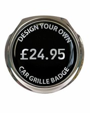Design Your Own Car Grille Badge - FREE FIXINGS picture