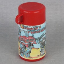 TRANSFORMERS THERMOS Vintage 1984 with Cup-Lid and Sippy Spout Aladdin Hasbro picture