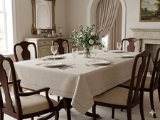 ANICHINI Italy Luxury Linen Tablecloth 106x56