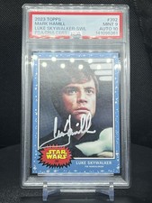 Topps Star Wars Living Set Luke Skywalker Mark Hamill PSA 9 Auto 10 Mandalorian picture