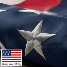US American Flag 3x5 Quality Made USA Flag Embroidered United States Flag picture