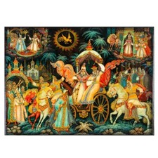 Pushkin Fairytale Jewelry Box Lacquer Keepsake Russian Trinket Box 5