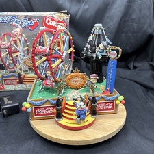 1994 Enesco Coca Cola A Thirst For Fun Musical Fairground Works picture