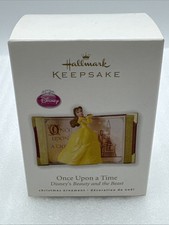 2010 Hallmark Disney Beauty and the Beast Once Upon A Time Book Ornament New picture