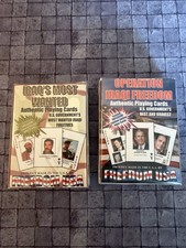 Iraq’s Most Wanted & Operation Iraqi Freedom - 2 Packs Of Playing Cards NIP picture