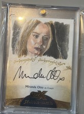 2022 CRYPTOZOIC CZX MIDDLE-EARTH AUTO SKETCH | MIRANDA OTTO as EOWYN | CAN BARAN picture