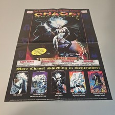1995 Chaos Quarterly #1 Julie Bell Lady Death Poster 18x24 Chaos Comics Rare picture