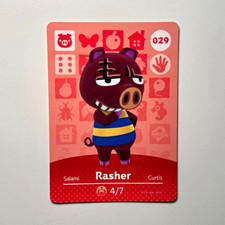 Nintendo Animal Crossing Amiibo Trading Card Rasher #029 picture