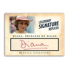 Princess Diana Wales 2022 Autograph Collectible Britain Replica Signature Card picture