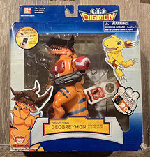 Preowned Bandai Digimon Digivolving GeoGreymon Figure w/ DNA Data Chip picture