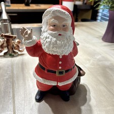 Vintage 1973 Duncan Ceramics. Santa Waving. 10 Inches picture