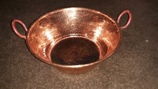 Mexican Pure Copper Pot for Carnitas Cazo. (14x7 in) picture
