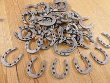 10 Cast Iron Horseshoes Crafts Home Decor Horseshoe Horse Shoe Small Tiny Niknak picture