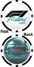 2026 Crypto.com Miami GP F1 COMMEMORATIVE POKER CHIP picture