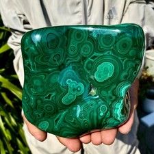 2.53LB Natural Polished Malachite Mineral freeform specimen Reiki Stone picture