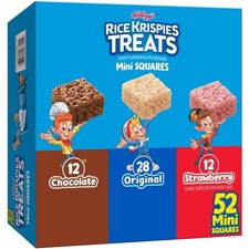 Rice Krispies Treats Variety Pack 40 Count Original Rainbow Chocolatey Drizzle B picture