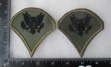 Pair 1960s US ARMY VIETNAM SPEC-4 Subdued JUNGLE PATCHES SPECIALIST E-4 Original picture