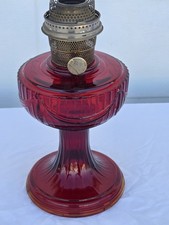 Aladdin Model B Lincoln Drape RED Oil Lamp. picture
