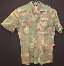 Vietnam War ARVN Army ERDL Camouflage Jungle Bush Camo Shirt 'DOAN' Named - Rare picture
