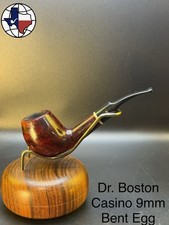 Vintage Dr. Boston (Butz Choquin Sub) Casino 9mm Bent Egg Tobacco Pipe picture