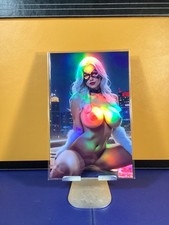 BLACK CAT FELICIA HARDY FOIL NUDE DEVIANT NATION #12 OF 50 W/ C.O.A. VF+ 8.5 picture