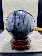 120mm Top Natural Aphrizite Quartz Sphere Crystal Ball Healing Reiki Home Decor picture