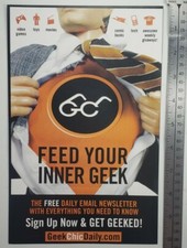 Geek Chic Daily RARE Print Advertisement  picture