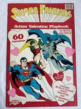 DC Comics Super Friends Action Valentine Playbook 60 Valentine 1980 - ultra mint picture