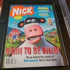 Nickelodeon Magazine Barnyard Cover Only Print Ad 2006 Framed 8.5X11 Vintage  picture