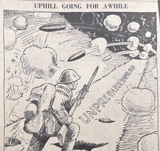 1942 United Nations WWII World War 2 II Cincinnati Newspaper Political Cartoon picture