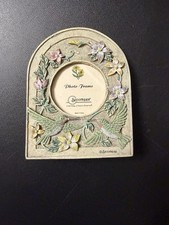 Vintage Spoontiques 1858 Hummingbird Floral Photo Frame NOS Original Box picture