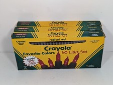 Set Of 3 Crayola Favorite Colors Radical Red 50 (150 Total) Light Set - New  picture
