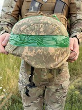 HELM ET  UKRAINIAN ARMY National Guard Predator camo Used From The Ukraine WAR picture