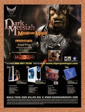 2006 Might And Magic Dark Messiah Vigor Sweepstakes Original Ad / Promo v5 picture