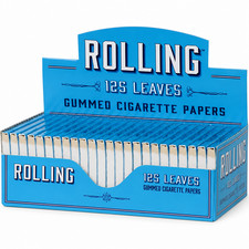 Rolling Brand Papers Box of 24 Booklets, 125 Leaves Each Gummed Cigarette Paper picture