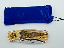 VINTAGE LIONEL CENTENNIAL 1900-2000 100TH ANNIVERSARY POCKET KNIFE W/ POUCH picture