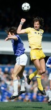Frank Worthington of Leeds United with Birmingham City's Pat Van D- Old Photo picture