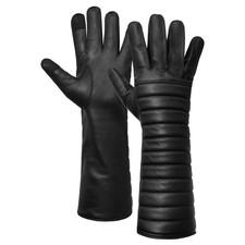 Black Sci-Fi Villain Costume Gloves Halloween Cosplay Gauntlet Gift ZAMGEAR picture