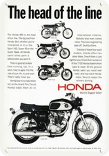 1966 HONDA 450 & Super Hawk & Sport 160 Motorcycle DECORATIVE REPLICA METAL SIGN picture