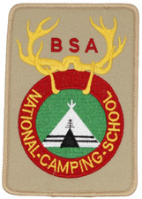 National Camping School Patch Boy Scout Badge BSA Insignia Current Issue picture