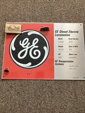 Vintage GE Dash-8 Memorabilia (Builder's Plate, Belt Buckle, Tie Clip, Pin) picture