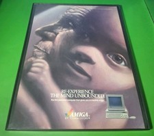 Amiga Computer Commodore Vintage Print Ad Framed 8.5x11 1985 picture