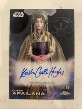 2025 Topps Chrome Star Wars Queen Apailana Black Refractor Auto 09/10 #A-KCH picture