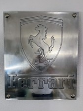Ferrari Aluminum Metal Wall Art 20x24 Cast Relief Handmade picture