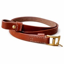 Warcraft Exports Vintage Leather Rifle Sling: WWII Italian Carcano Brown picture